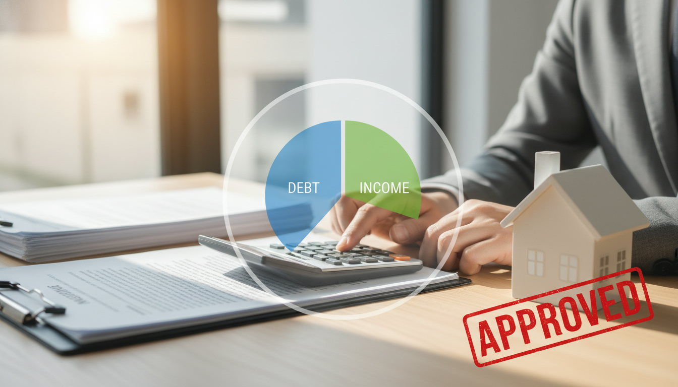 How does my debt-to-income ratio affect
mortgage approval?