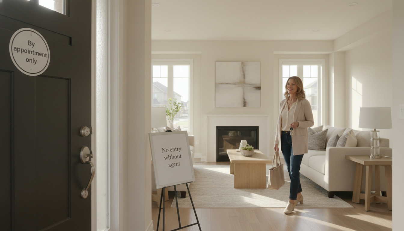How can I protect my privacy during showings?