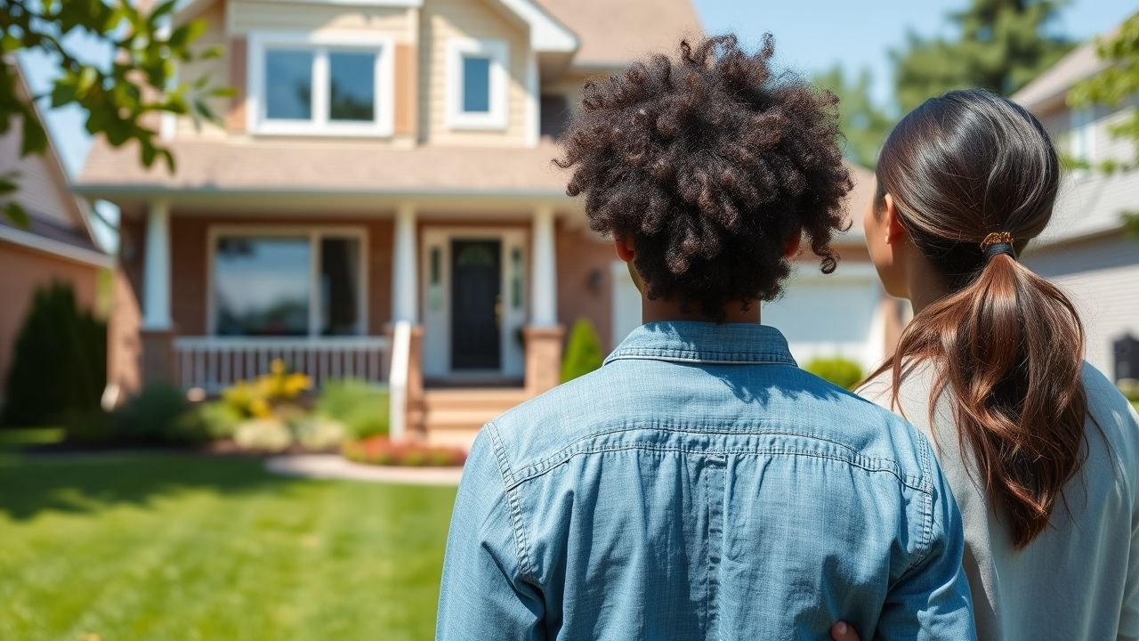 {"prompt":"A diverse couple looking thoughtfully at a house exterior in a suburban GTA neighbourhood like Milton or Oakville. Focus on the couple from the back or side, looking towards the house. The house should look appealing but average (not a luxury mansion). Sunny day, green lawn. No people visible inside the house. No text on the image.","originalPrompt":"A diverse couple looking thoughtfully at a house exterior in a suburban GTA neighbourhood like Milton or Oakville. Focus on the couple from the back or side, looking towards the house. The house should look appealing but average (not a luxury mansion). Sunny day, green lawn. No people visible inside the house. No text on the image.","width":1280,"height":720,"seed":42,"model":"flux","enhance":false,"nologo":true,"negative_prompt":"worst quality, blurry","nofeed":false,"safe":false,"isMature":false,"isChild":false}