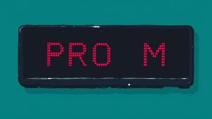 Digital display reading 'PROM' incomplete