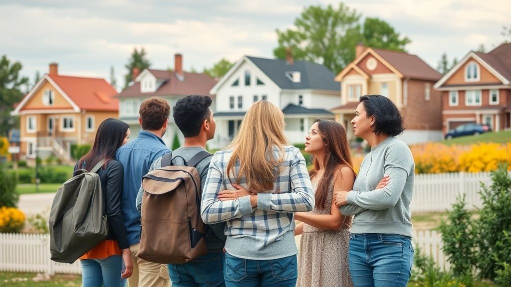 {"prompt":"Create a high-quality image showing a diverse group of people looking at homes in various communities across the GTA, with a focus on Toronto, Milton, Oakville, Burlington, Guelph, Georgetown, and Acton. Ensure the image conveys a sense of hope and opportunity in the real estate market for first-time home buyers.","originalPrompt":"Create a high-quality image showing a diverse group of people looking at homes in various communities across the GTA, with a focus on Toronto, Milton, Oakville, Burlington, Guelph, Georgetown, and Acton. Ensure the image conveys a sense of hope and opportunity in the real estate market for first-time home buyers.","width":1024,"height":576,"seed":42,"model":"flux","enhance":false,"nologo":true,"negative_prompt":"undefined","nofeed":false,"safe":false,"quality":"medium","image":[],"transparent":false,"isMature":false,"isChild":false,"trackingData":{"actualModel":"flux","usage":{"candidatesTokenCount":1,"totalTokenCount":1}}}