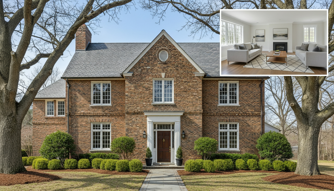 Older estate home with solid foundation, updated staging and professional real estate photography