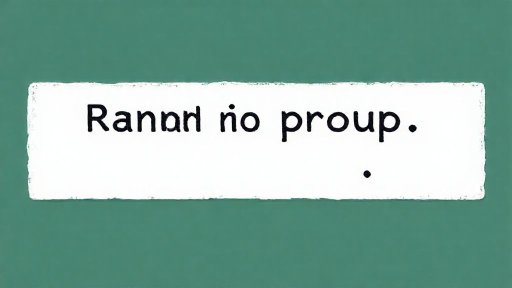 Gibberish text on green background.