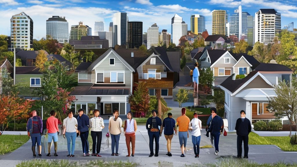 {"prompt":"Generate a high-quality image of a diverse group of homebuyers looking at different properties in the GTA, including urban and suburban settings. The image should convey the variety and dynamism of the market without text.","originalPrompt":"Generate a high-quality image of a diverse group of homebuyers looking at different properties in the GTA, including urban and suburban settings. The image should convey the variety and dynamism of the market without text.","width":1344,"height":768,"seed":42,"model":"sana","enhance":false,"nologo":true,"negative_prompt":"undefined","nofeed":false,"safe":false,"quality":"medium","image":[],"transparent":false,"has_nsfw_concept":false,"concept":[],"trackingData":{"actualModel":"sana","usage":{"completionImageTokens":1,"totalTokenCount":1}}}