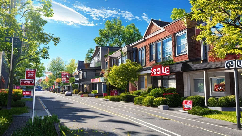 {"prompt":"Create an image of a busy Toronto street with 'For Sale' signs in front of modern homes, set in springtime with lush green trees and a clear sky.","originalPrompt":"Create an image of a busy Toronto street with 'For Sale' signs in front of modern homes, set in springtime with lush green trees and a clear sky.","width":1344,"height":768,"seed":42,"model":"sana","enhance":false,"nologo":true,"negative_prompt":"undefined","nofeed":false,"safe":false,"quality":"medium","image":[],"transparent":false,"has_nsfw_concept":false,"concept":[],"trackingData":{"actualModel":"sana","usage":{"completionImageTokens":1,"totalTokenCount":1}}}