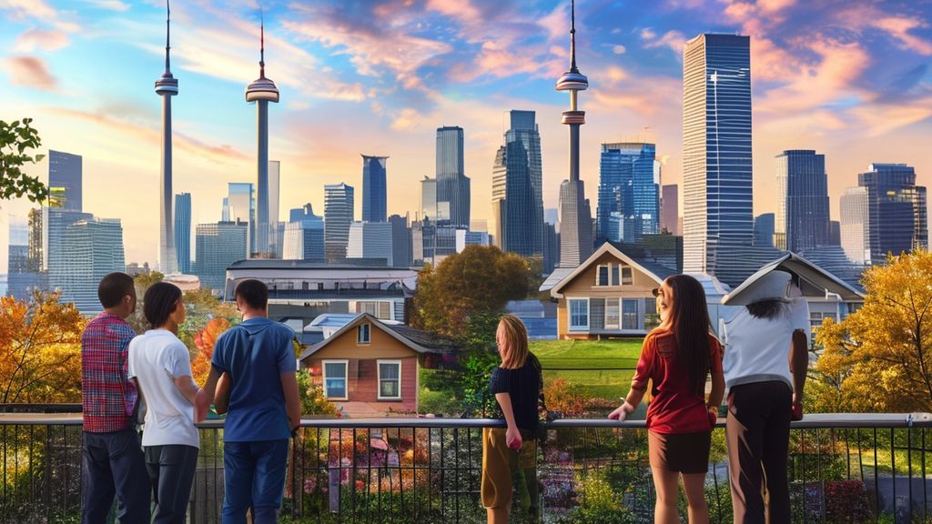 {"prompt":"Create an image of diverse families viewing homes and discussing real estate with a backdrop of iconic Toronto skyline, highlighting the vibrant and varied nature of GTA real estate market.","originalPrompt":"Create an image of diverse families viewing homes and discussing real estate with a backdrop of iconic Toronto skyline, highlighting the vibrant and varied nature of GTA real estate market.","width":1344,"height":768,"seed":42,"model":"sana","enhance":false,"nologo":true,"negative_prompt":"undefined","nofeed":false,"safe":false,"quality":"medium","image":[],"transparent":false,"has_nsfw_concept":false,"concept":[],"trackingData":{"actualModel":"sana","usage":{"completionImageTokens":1,"totalTokenCount":1}}}