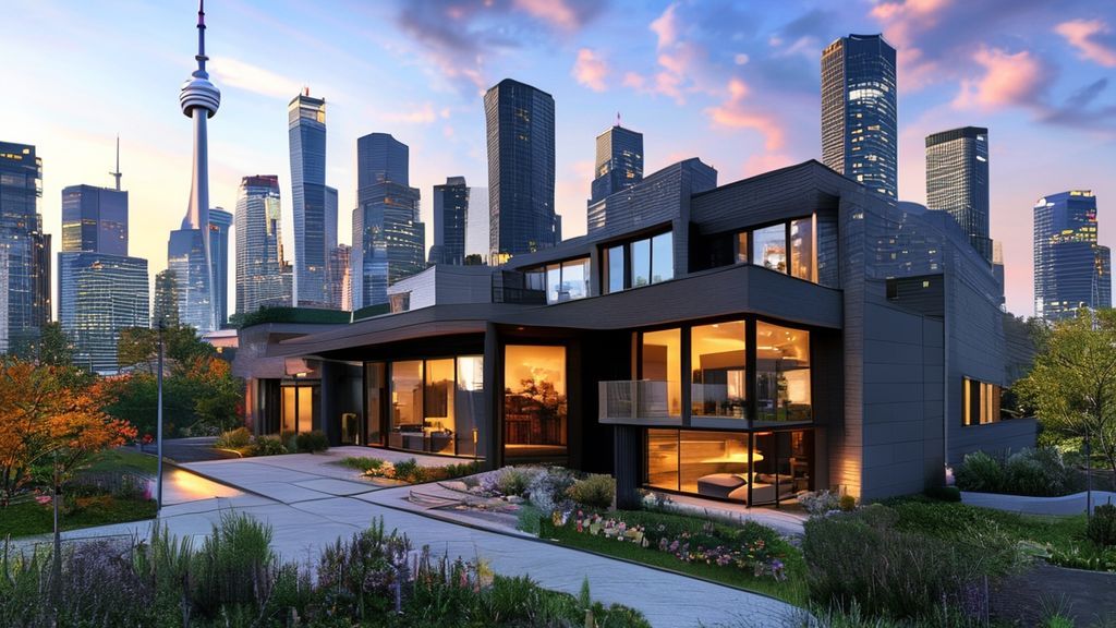 {"prompt":"Create an image of a modern urban home in Toronto, featured against a backdrop of the Toronto skyline and representative of current real estate trends, without any text or people.","originalPrompt":"Create an image of a modern urban home in Toronto, featured against a backdrop of the Toronto skyline and representative of current real estate trends, without any text or people.","width":1344,"height":768,"seed":42,"model":"sana","enhance":false,"nologo":true,"negative_prompt":"undefined","nofeed":false,"safe":false,"quality":"medium","image":[],"transparent":false,"has_nsfw_concept":false,"concept":[],"trackingData":{"actualModel":"sana","usage":{"completionImageTokens":1,"totalTokenCount":1}}}