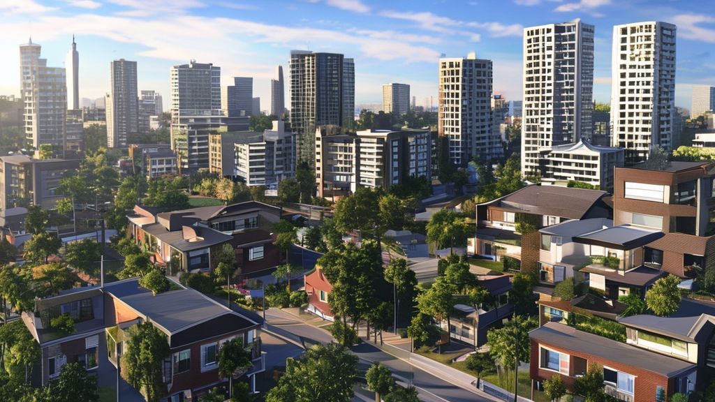 {"prompt":"Create an AI-generated image showing diverse residential properties in the GTA, including high-rise condos in Toronto, suburban homes in Oakville, and townhouses in Burlington, capturing the dynamic real estate market.","originalPrompt":"Create an AI-generated image showing diverse residential properties in the GTA, including high-rise condos in Toronto, suburban homes in Oakville, and townhouses in Burlington, capturing the dynamic real estate market.","width":1344,"height":768,"seed":42,"model":"sana","enhance":false,"nologo":true,"negative_prompt":"undefined","nofeed":false,"safe":false,"quality":"medium","image":[],"transparent":false,"has_nsfw_concept":false,"concept":[],"trackingData":{"actualModel":"sana","usage":{"completionImageTokens":1,"totalTokenCount":1}}}