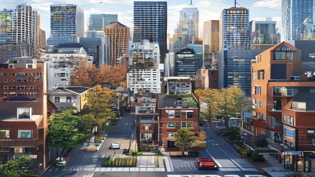 {"prompt":"Design an image illustrating a bustling street in Toronto's vibrant real estate market in 2026, showcasing diverse housing styles from quaint townhomes to modern skyscrapers.","originalPrompt":"Design an image illustrating a bustling street in Toronto's vibrant real estate market in 2026, showcasing diverse housing styles from quaint townhomes to modern skyscrapers.","width":512,"height":512,"seed":42,"model":"sana","enhance":false,"nologo":true,"negative_prompt":"undefined","nofeed":false,"safe":false,"quality":"medium","image":[],"transparent":false,"has_nsfw_concept":false,"concept":[],"trackingData":{"actualModel":"sana","usage":{"completionImageTokens":1,"totalTokenCount":1}}}